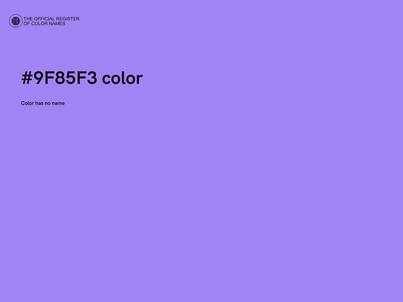 #9F85F3 color image