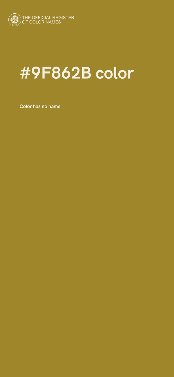 #9F862B color image