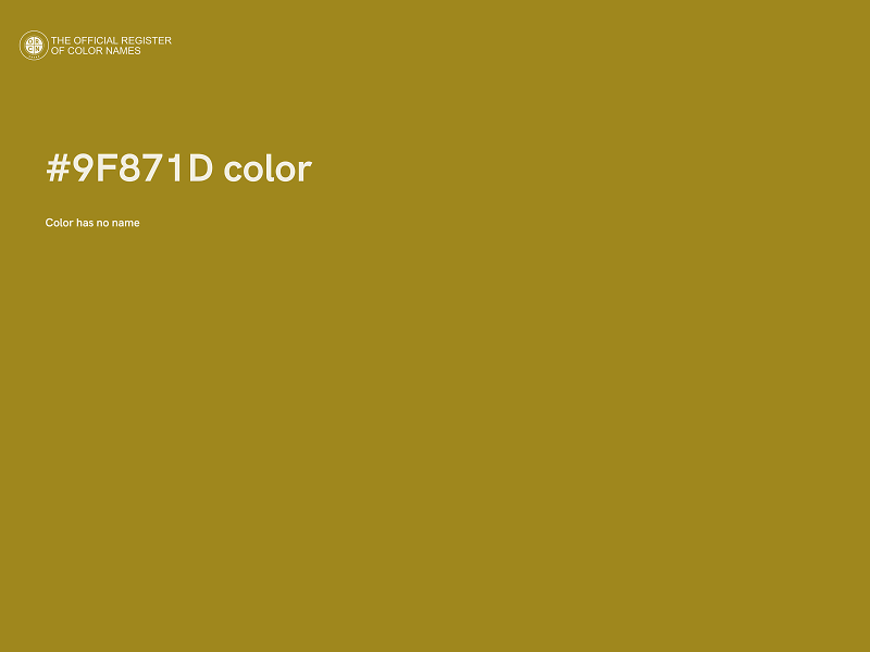 #9F871D color image