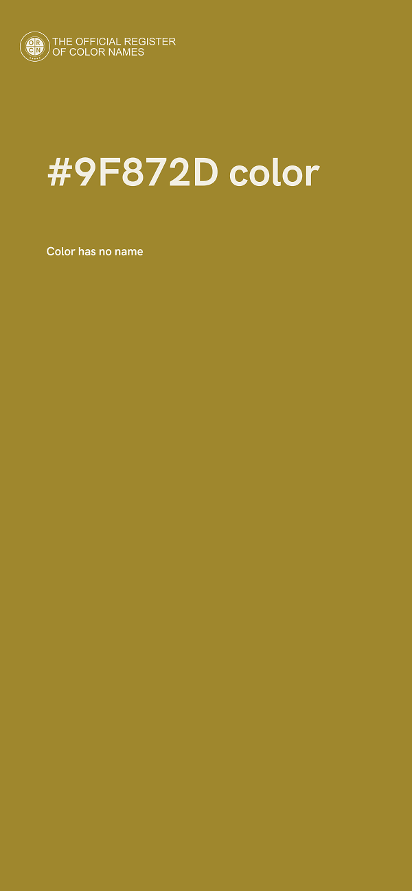 #9F872D color image