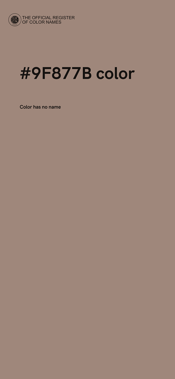#9F877B color image