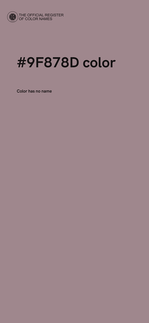#9F878D color image