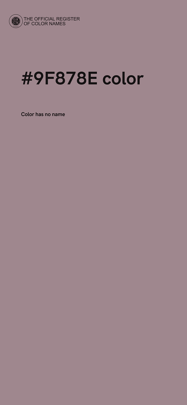 #9F878E color image