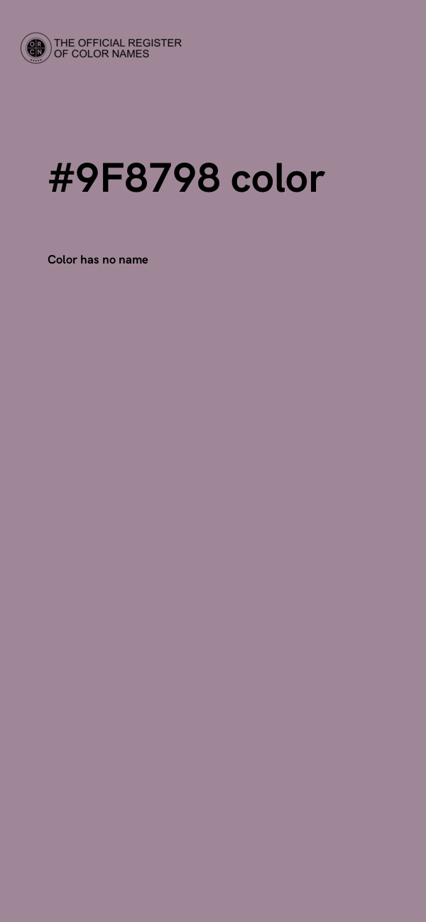 #9F8798 color image