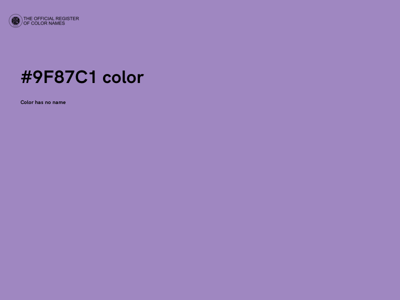 #9F87C1 color image