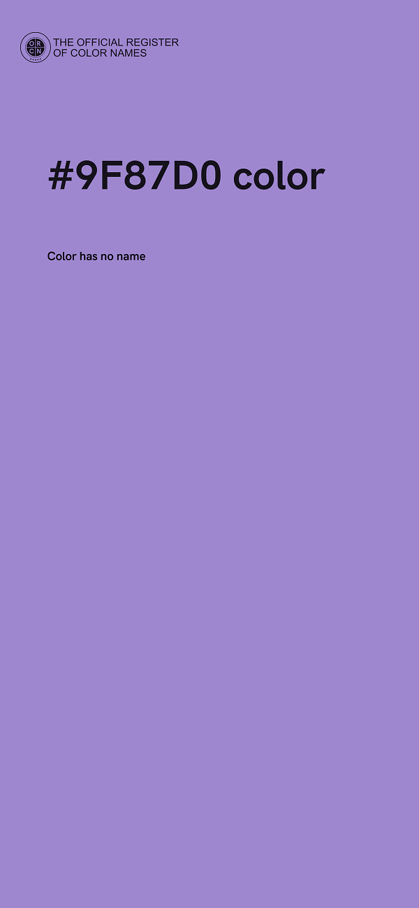 #9F87D0 color image