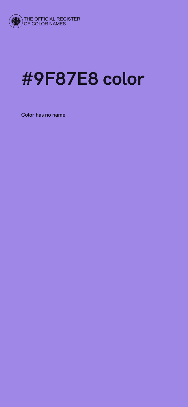 #9F87E8 color image
