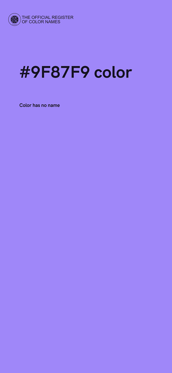 #9F87F9 color image