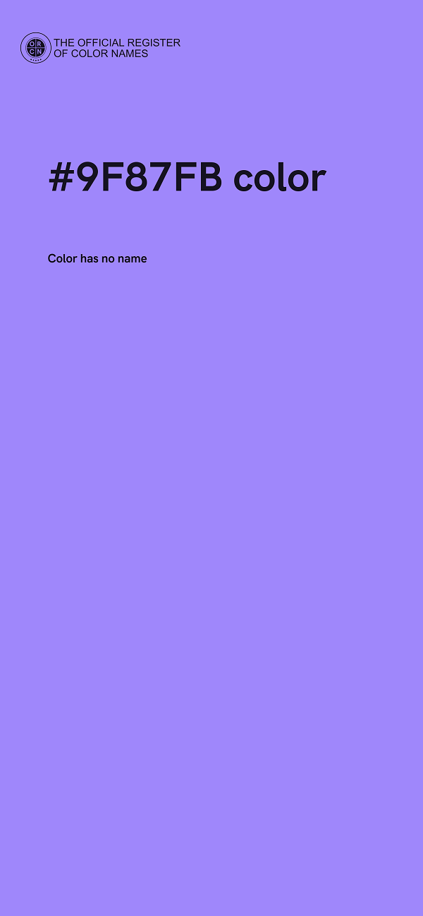 #9F87FB color image