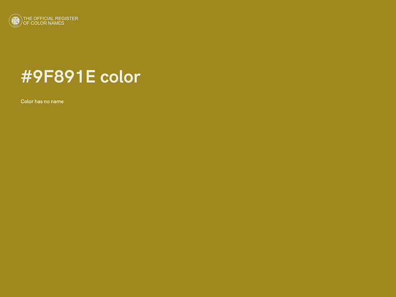 #9F891E color image
