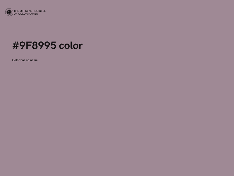 #9F8995 color image