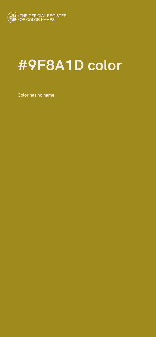 #9F8A1D color image