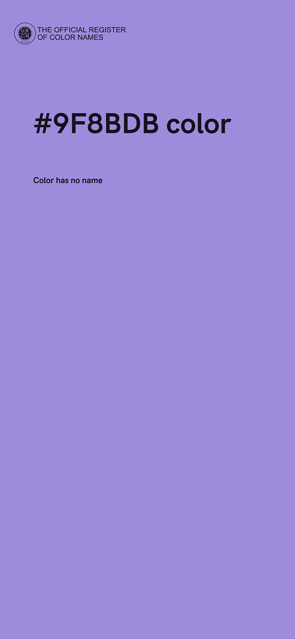 #9F8BDB color image