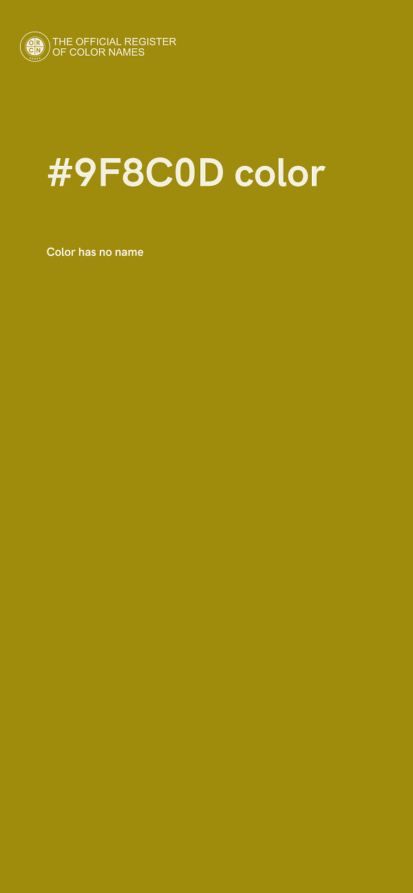 #9F8C0D color image