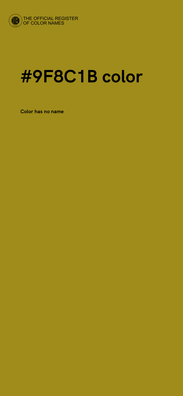 #9F8C1B color image