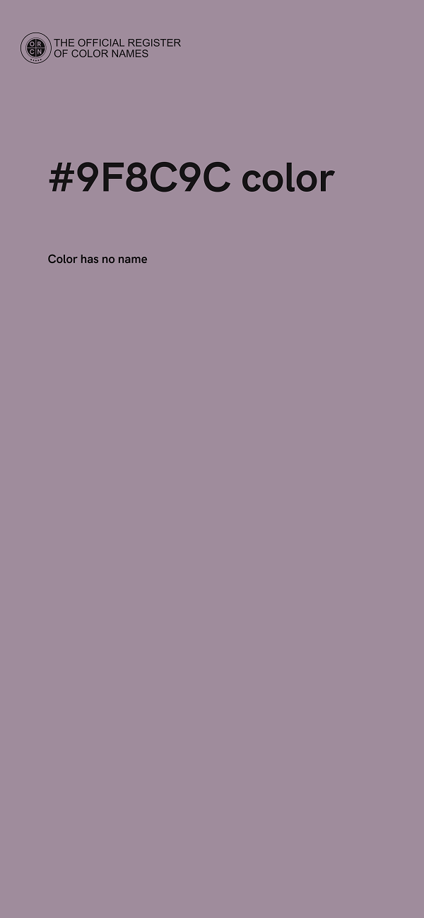 #9F8C9C color image