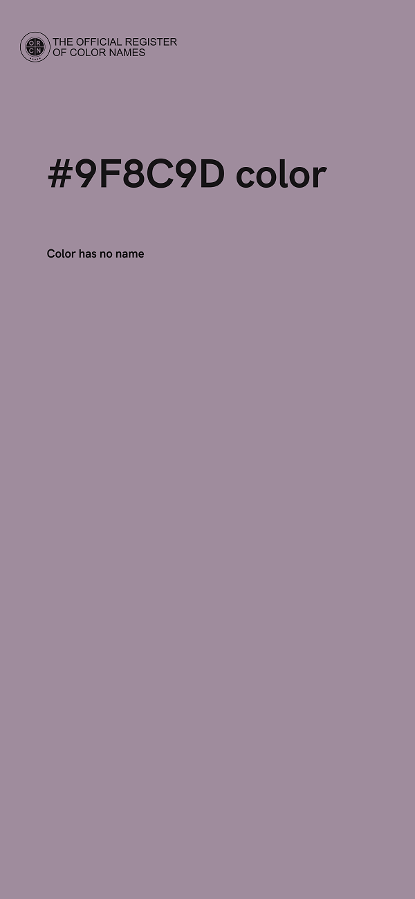 #9F8C9D color image