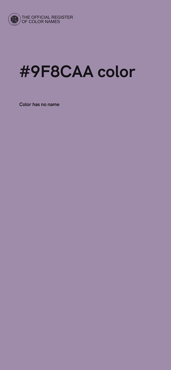 #9F8CAA color image