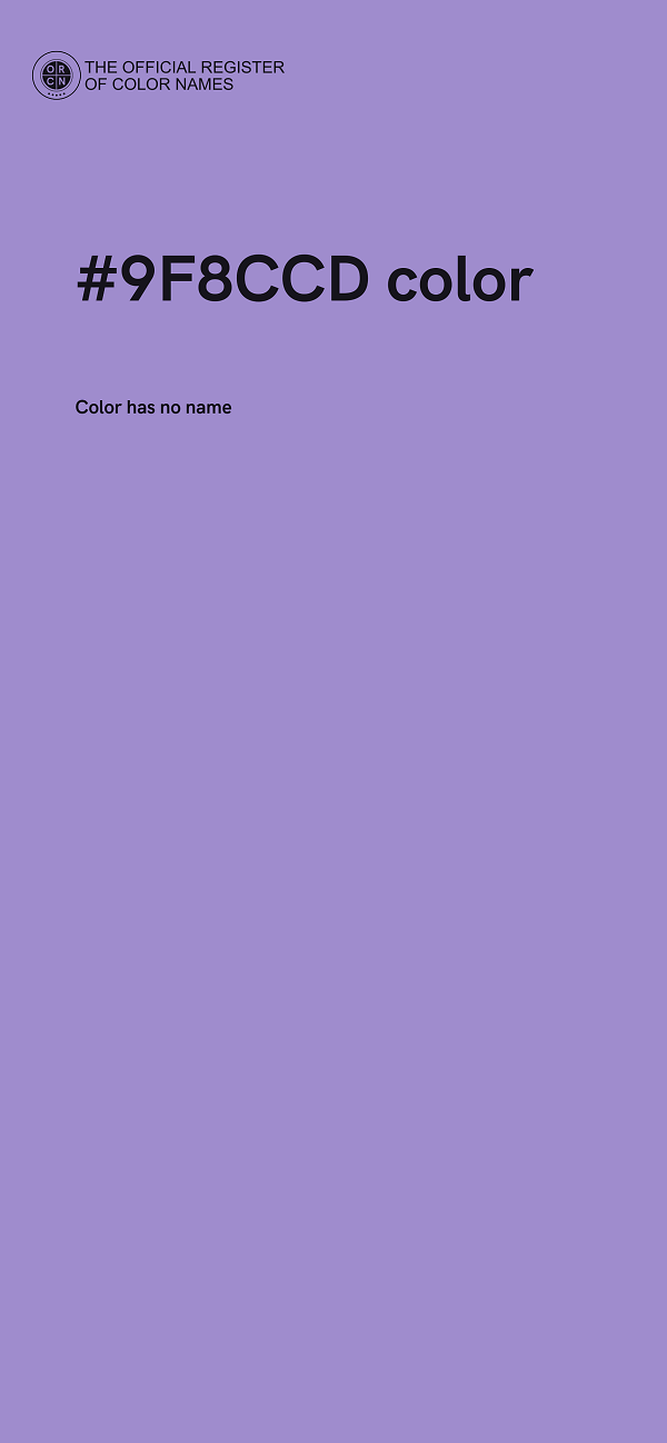 #9F8CCD color image