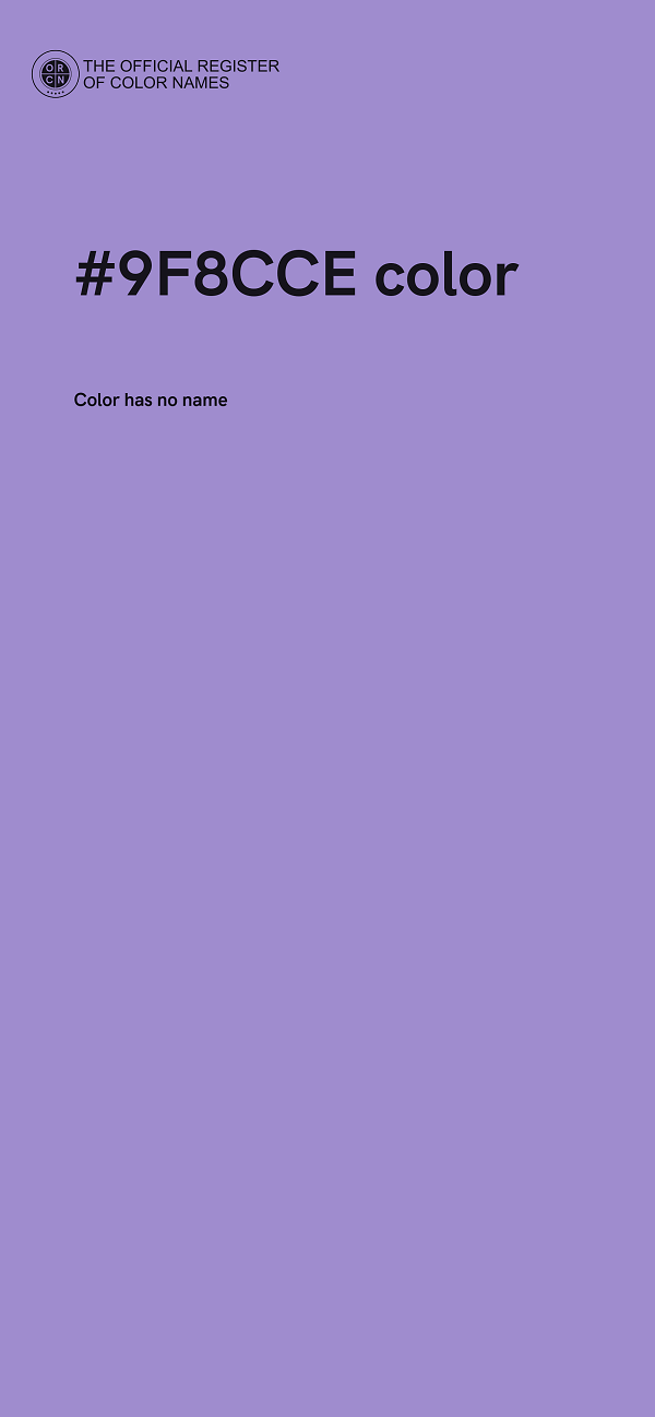 #9F8CCE color image