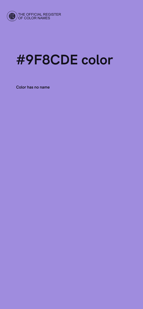 #9F8CDE color image