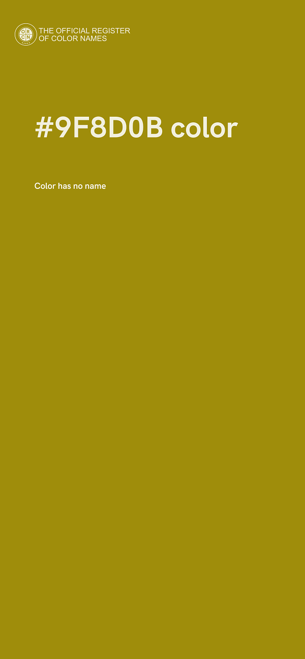 #9F8D0B color image