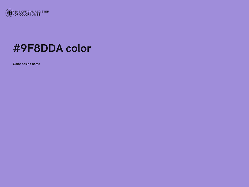 #9F8DDA color image