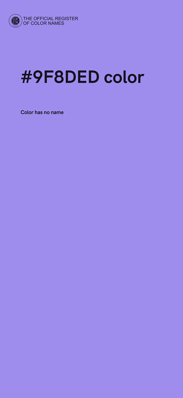 #9F8DED color image