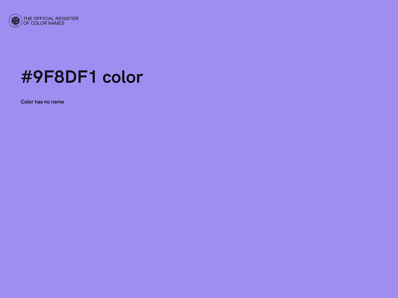 #9F8DF1 color image