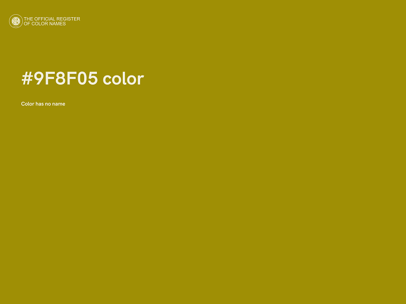 #9F8F05 color image