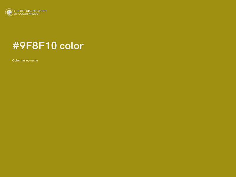 #9F8F10 color image