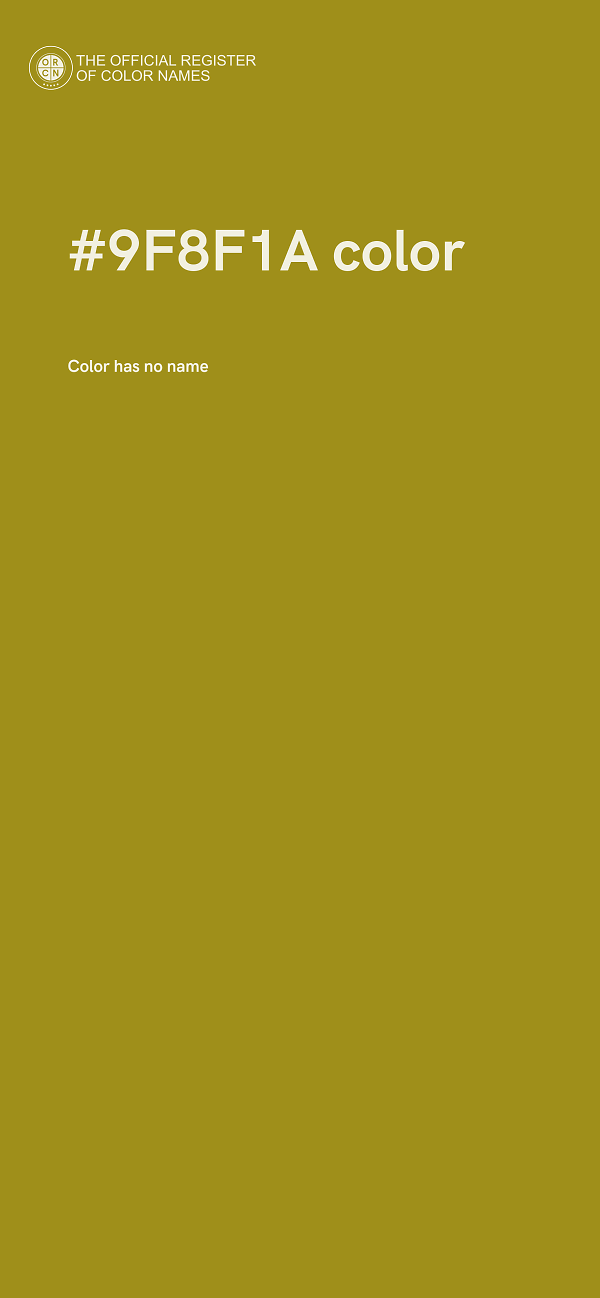 #9F8F1A color image