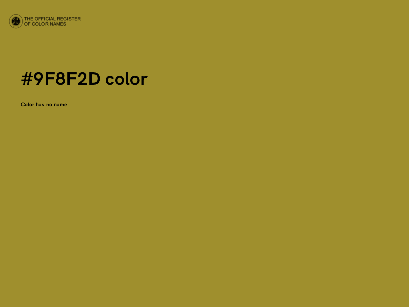 #9F8F2D color image