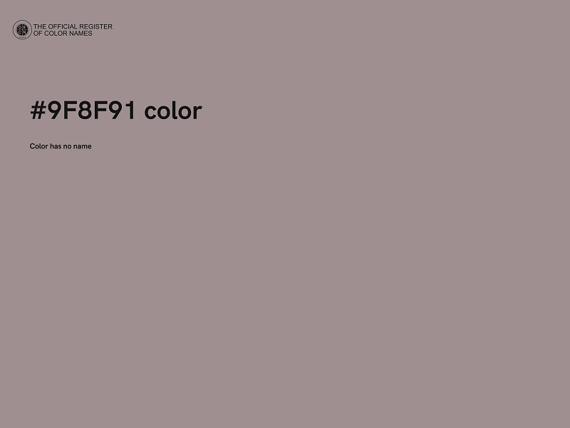 #9F8F91 color image