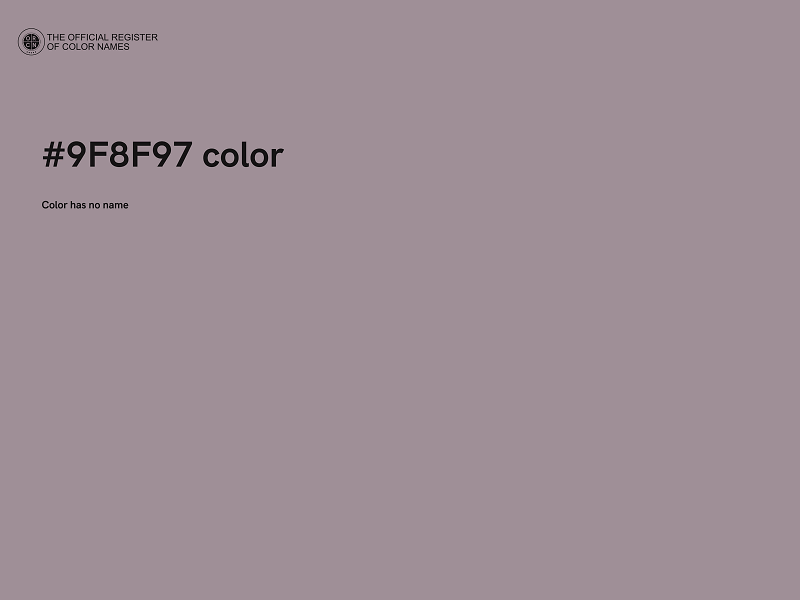 #9F8F97 color image