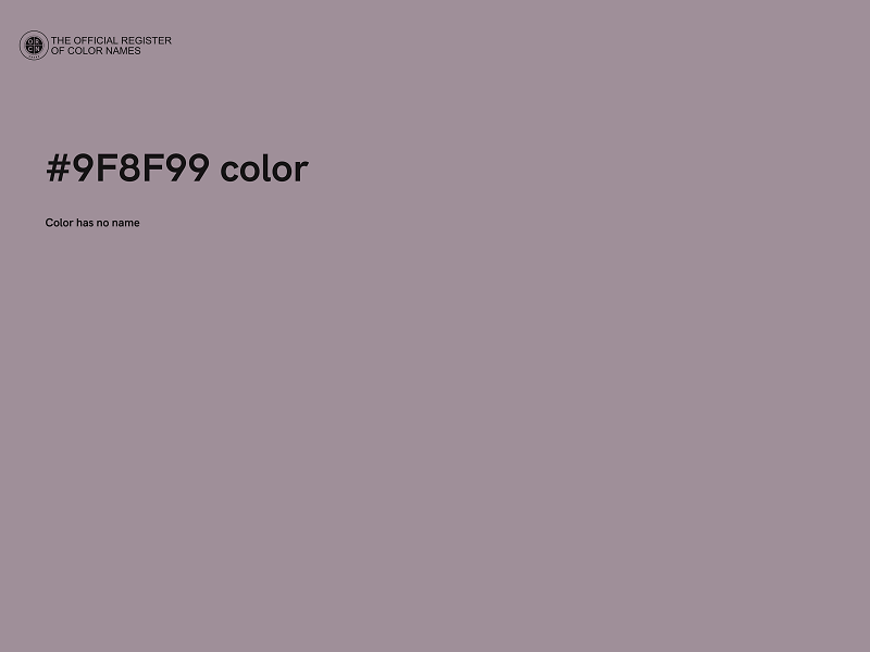 #9F8F99 color image