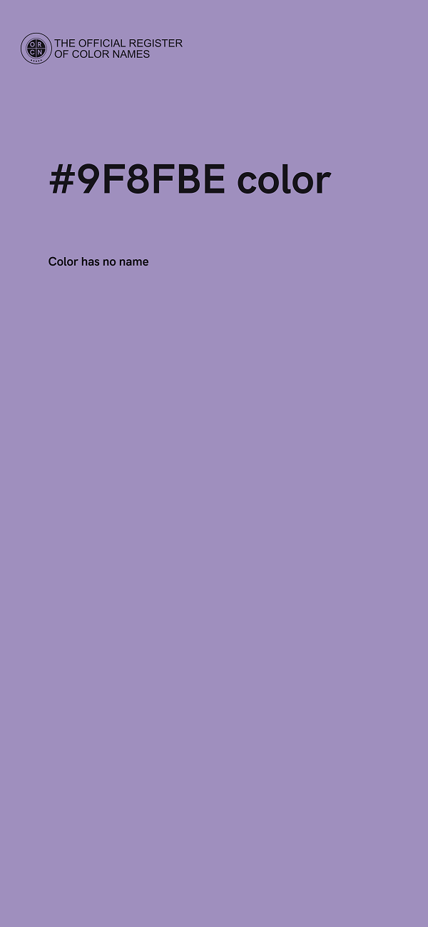 #9F8FBE color image