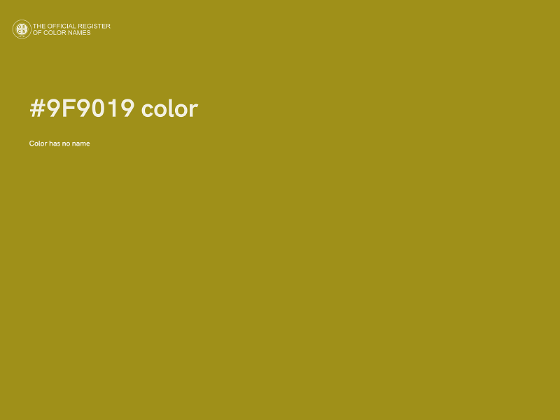 #9F9019 color image