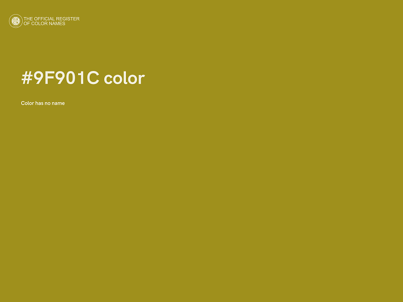 #9F901C color image