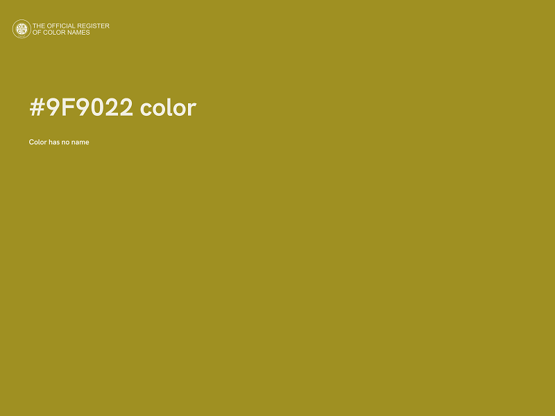 #9F9022 color image