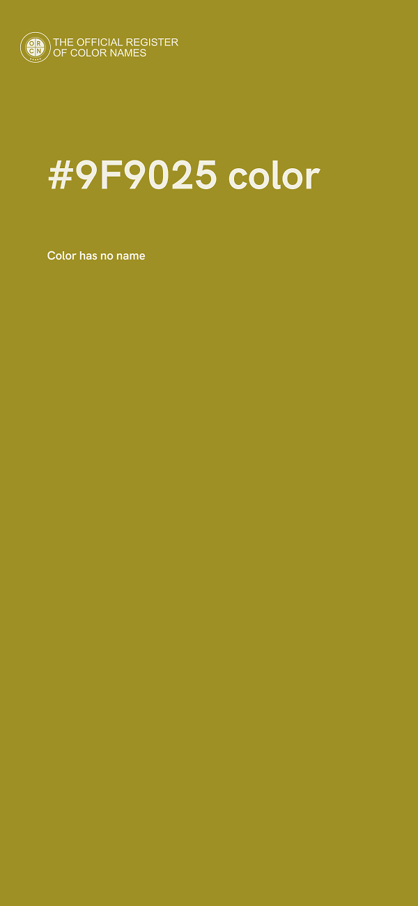 #9F9025 color image