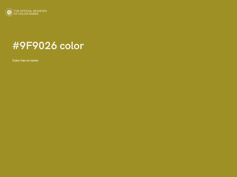 #9F9026 color image
