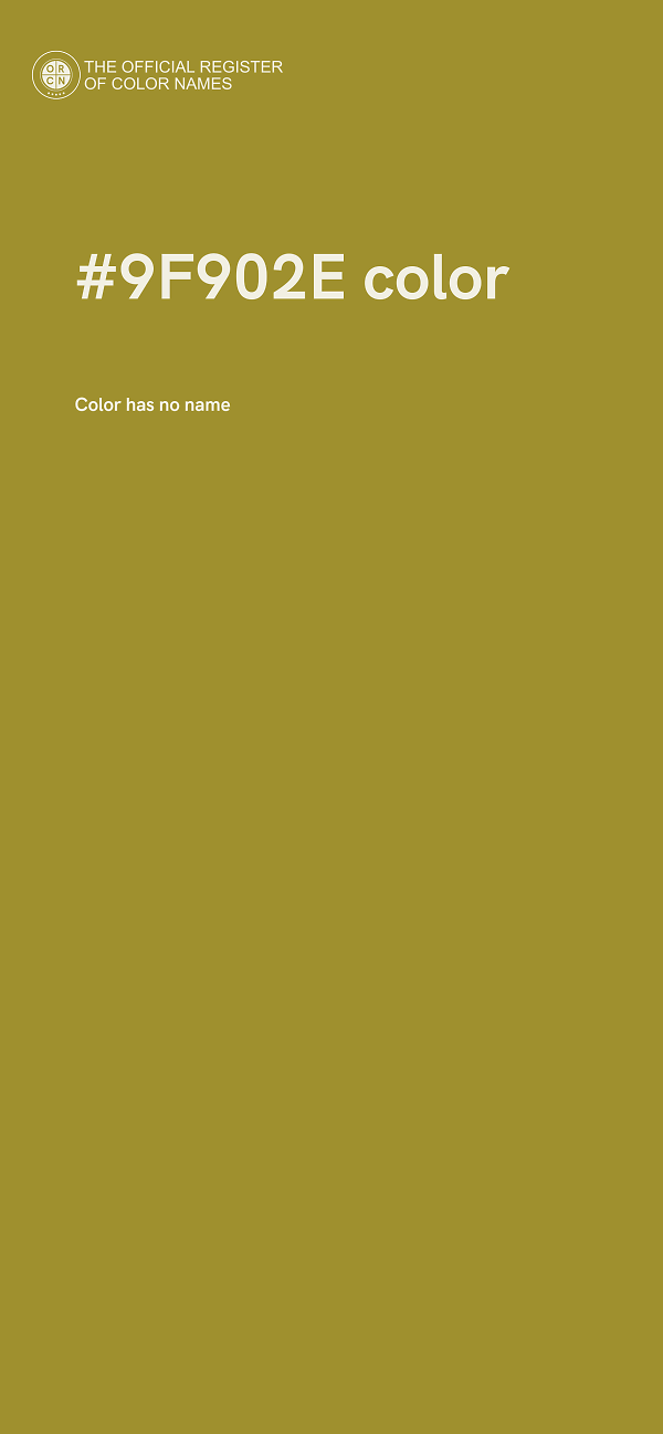 #9F902E color image