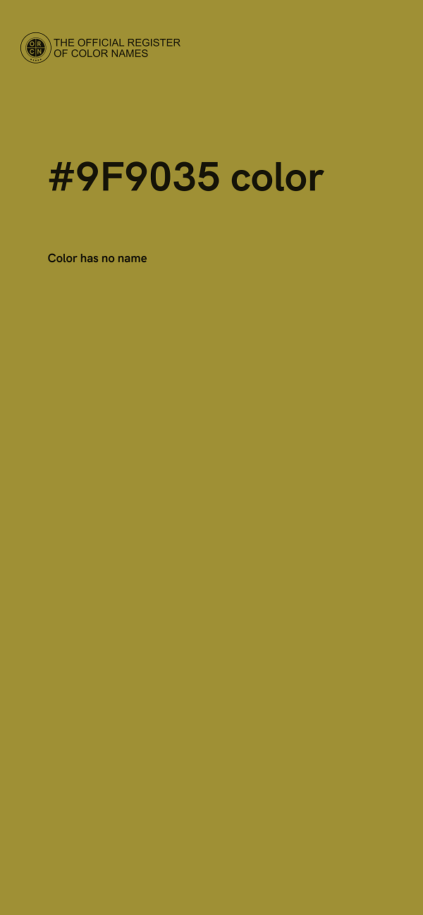 #9F9035 color image