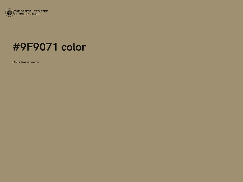 #9F9071 color image