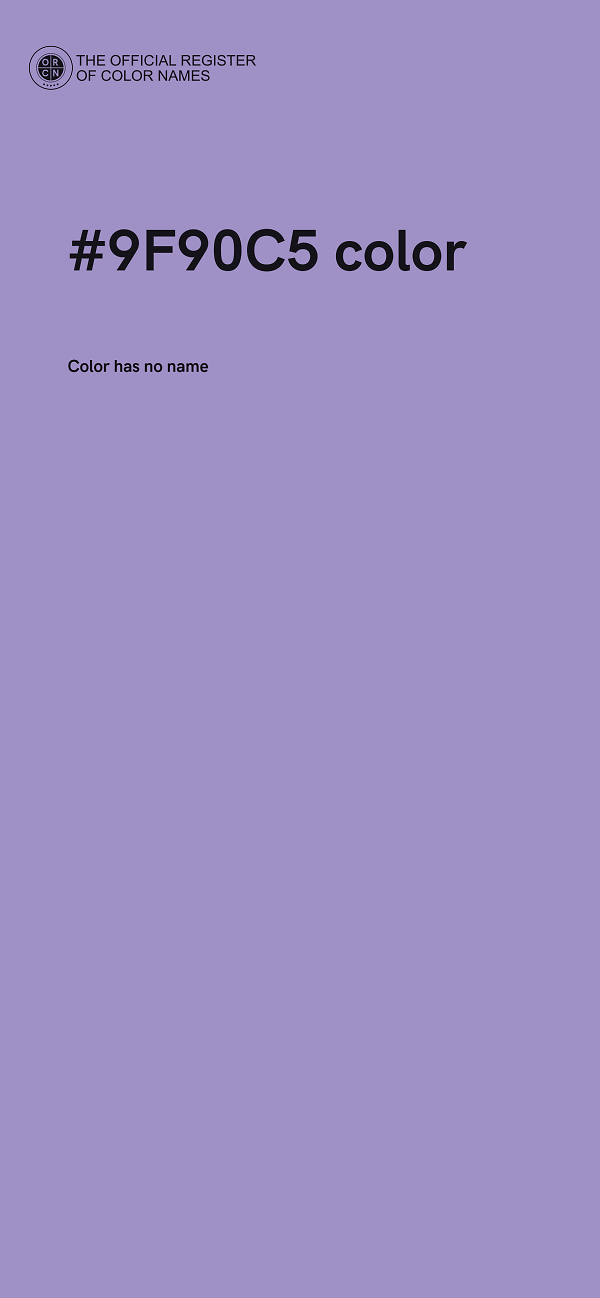 #9F90C5 color image