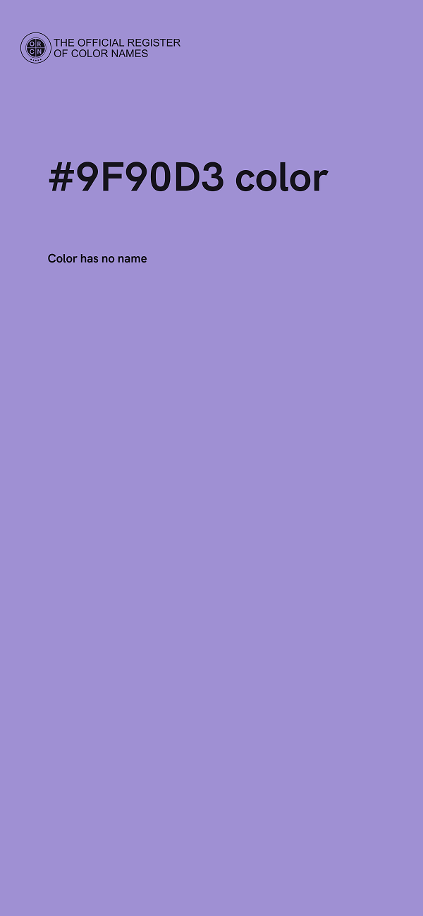 #9F90D3 color image