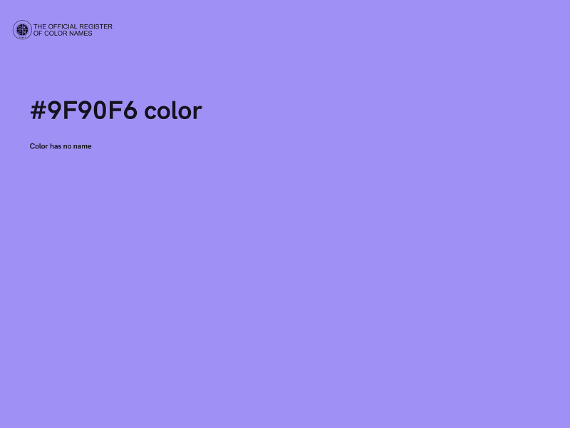#9F90F6 color image
