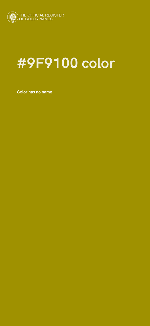 #9F9100 color image