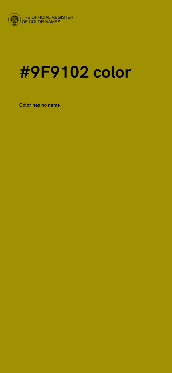 #9F9102 color image